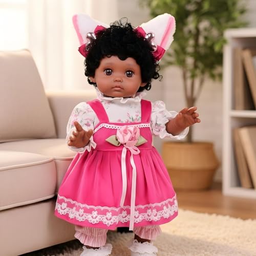 Muñeca Reborn Zahra 18 pulgadas Vinilo Realista miniatura 6