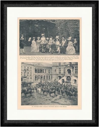 Table ronde de la duchesse Anna Amalia Château Belvédère Husaren F_Vintage 01676