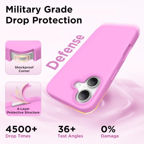 Image of GolbinBox Magnetic for iPhone 17 Case, Silicone Cover, Cherry Blossom