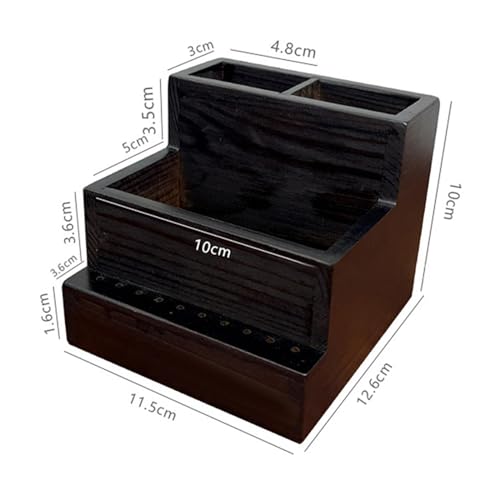 Caja organizadora para herramientas de manicura de madera miniatura 4