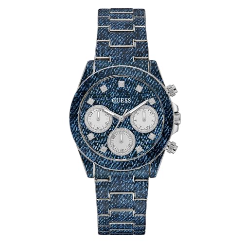 GUESS Uhr Armbanduhr Gw0750 1 sublimez votre look quotidien avec cette montre indigo