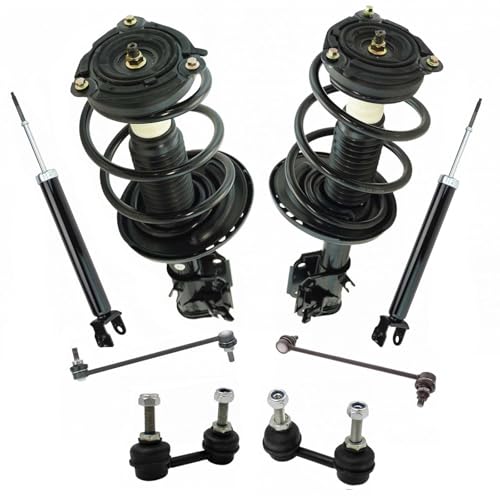Image of TRQ Front and Rear Suspension Kit Complete Strut & Coil Spring Assembly Shock Absorber Sway Bar Stabilizer Link Compatible with 2013-2018 Nissan Altima