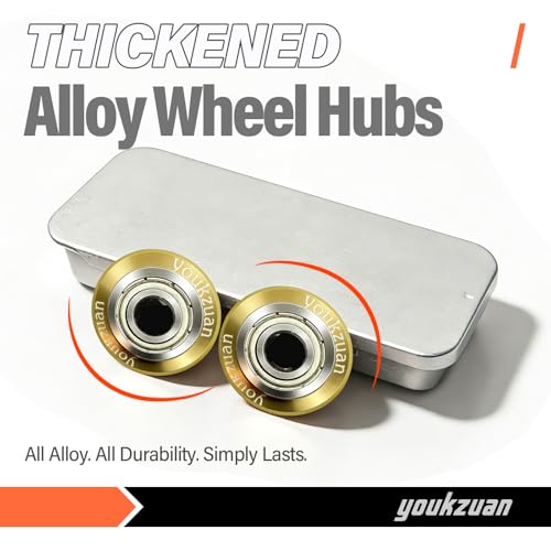 Image of 7 /8 Inch Golden Tungsten-Carbide Tile Scoring Wheel | 2Pcs Tile Cutter Replacement Wheels | For Cutting Tile /Glass Scoring