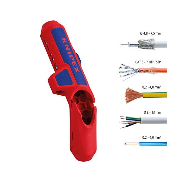 Knipex ErgoStrip (135 mm) 16 95 01 SB (Produkt auf SB-Karte/im Blister) & Electronic Super Knips (125 mm) 78 61 125 – Bild 9