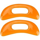 LALAFINA 2pcs Moon Shaped Gua Board Resin Scraper for Facial Massage Compact Tool for Muscle Relief and Relaxation for Beginners and Professionals