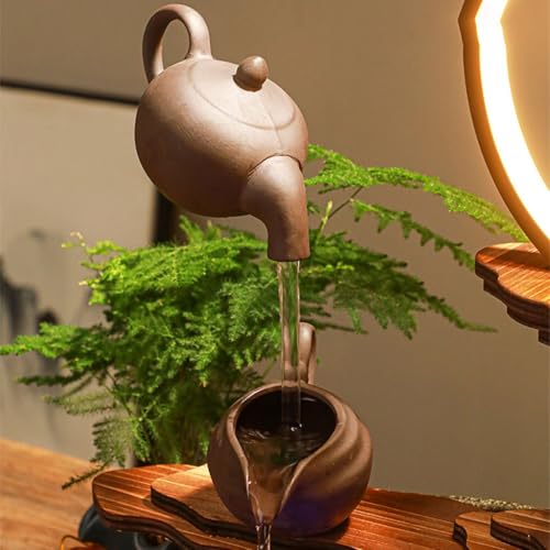 Fontaine à eau de bureau avec encens à reflux chinois - 4