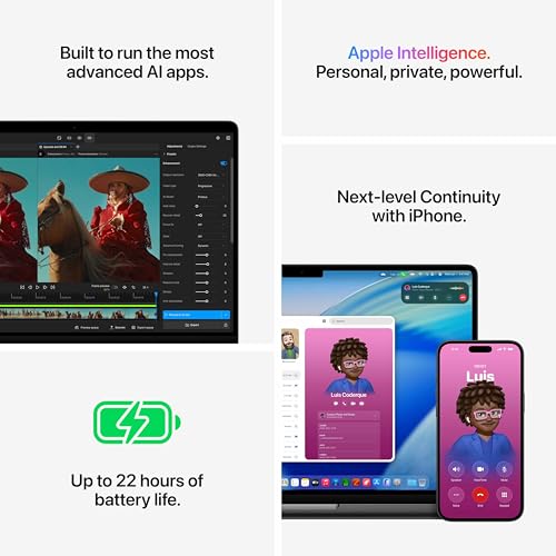 Image of Apple 2026 MacBook Pro Laptop with M5 Pro chip with 15‑core CPU and 16‑core GPU: Built for AI, 35.97 cm (14.2″) Liquid Retina XDR Display, 24GB Unified Memory, 2TB SSD Storage; Silver