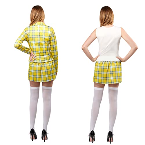 Panoplie jaune Cher Rubies avec veste et jupe à carreaux - 4