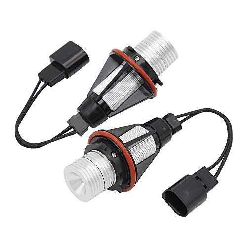 Ojos De Angel Luces,Led Angel Eyes 2 UNIDS Error Libre LED Angel Eyes DE Ojos DE LUZ BULLB DE LUZ DRL Lámpara de Niebla 12V Blanco Azul Rojo Uso Apto para BMW E39 E60 E61 E63 E83 E87 X5 M5(Blue)