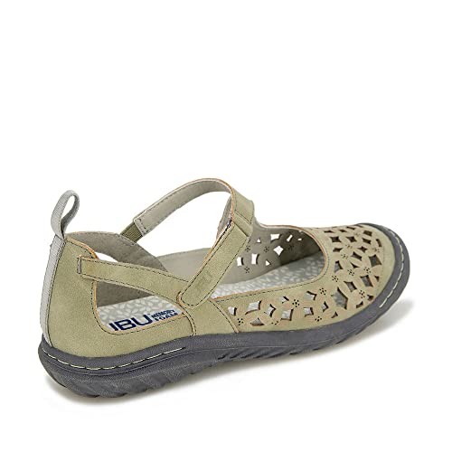 Jbu By Jambu Women's Bellerose Mary Jane Flat, Sage, 7 #TOP6