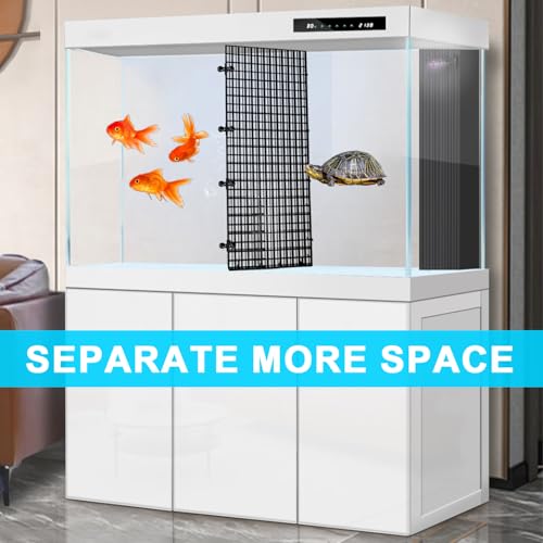 Image of 8PCS Aquarium Fish Tank Divider 12x12 Inch Aquarium Filter Bottom Divider Partition with 10PCS Sucker Clips for Fish Tank Organization
