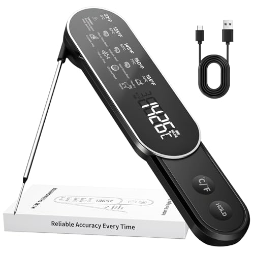 Smart Meat Thermometer Digital with Ultra-Fast 0.5 Sec Instant Read,