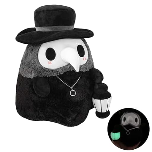 Zhlearda Plague Doctor Plush, 20cm Juguete De Peluche de Doctor de Plaga, Halloween Luminoso Peluche, Doctor Plaga Muñeca, Cute Peluches de Animales, para Decoración de Pascua y Halloween | Ya disponible en tu tienda friki favorita! En mundofriki.es!