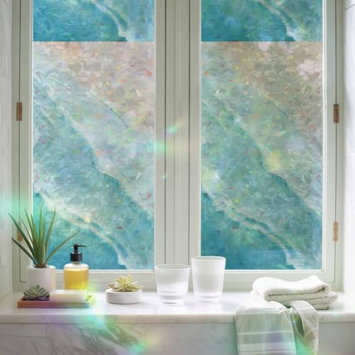 Vinilo decorativo para ventana 45x200 cm Azul miniatura 2