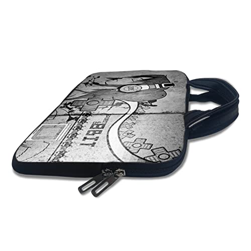Image of TheSkinMantra Chain Laptop Sleeve Bag Compatible with Laptop /Macbooks /Chrombook /Notebook /Zbook (15.6 Inch (Handle), Music is On)