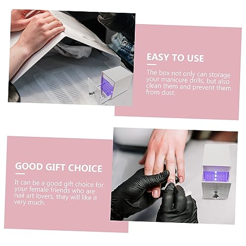 Organisateur forets à ongles : boîte manucure étanche avec support USB - 4