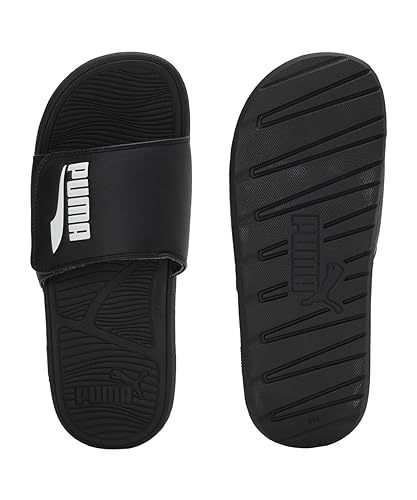 Image of Puma Unisex-Adult Cool Cat 2.0 V FS Black-White Slide - 8 UK (39096101)