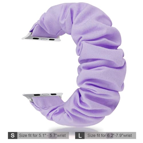 Image of Scrunchie Band Compatible with Apple Watch Bands 42 /44 /45 /46 /49mm,S