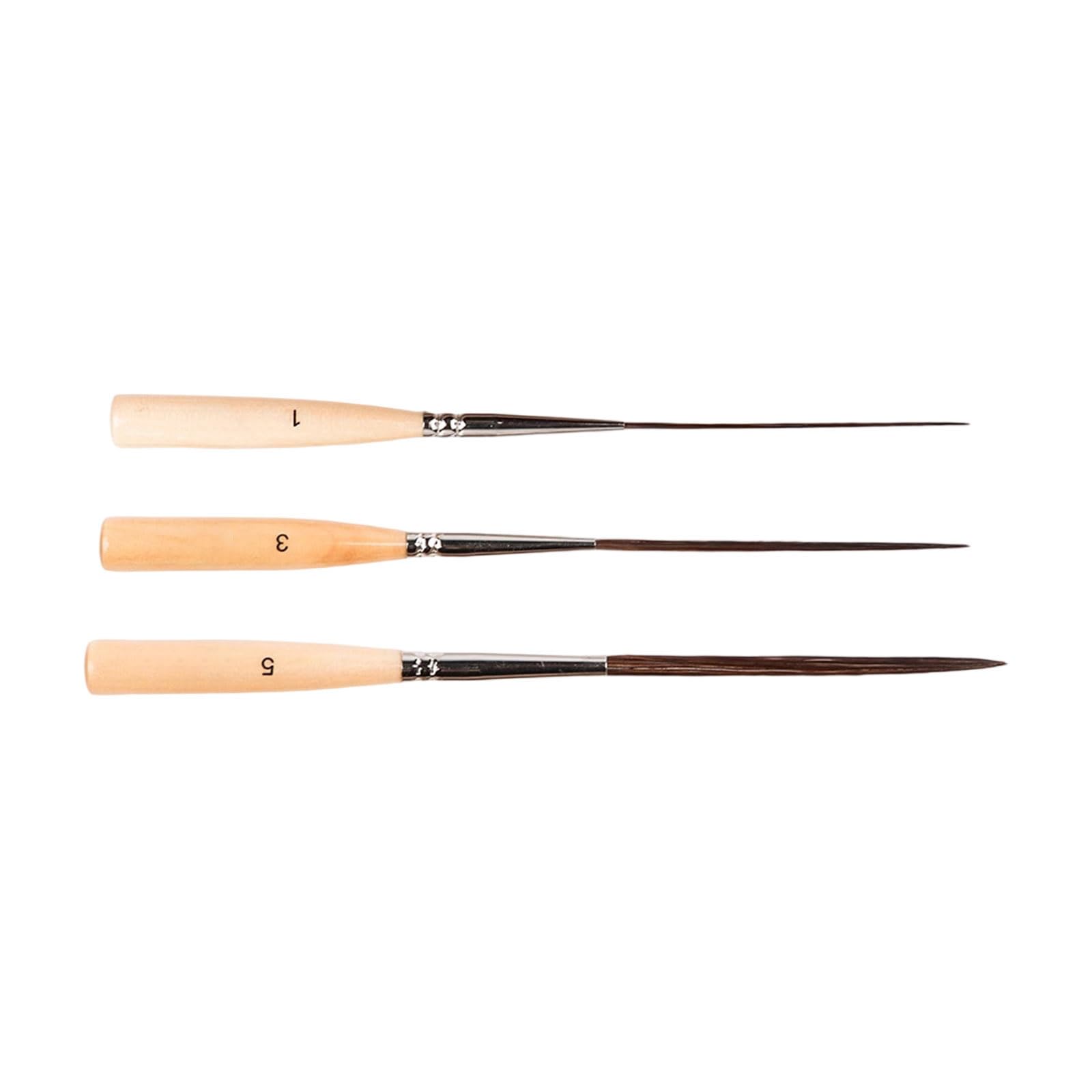 Tip Detail Paint Brush Wooden Handle Miniature Brush Artist Art Painting Tool for Oil Acrylic Watercolor Gouache Detail Paintbrush
