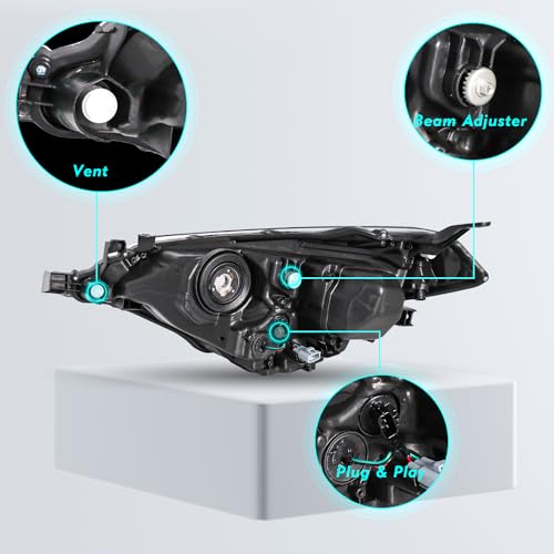 Image of TUSDAR LED Headlight Assembly for 2014 2015 2016 Toyota Corolla (W /Bulbs)