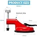 Adjustable Height Setter - Professional Countertop Leveling Tool with Vacuum Suction (Red)