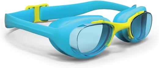 Decathlon Kids Swimming Goggles UV Protection Anti Fogging Clear Lenses Xbase (Sky Blue)