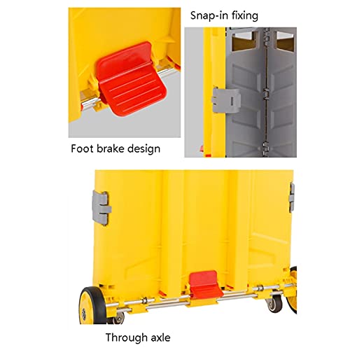 Einkaufswagen, faltbarer Einkaufswagen auf Rädern, faltbarer Einkaufswagen mit Teleskopgriff für Einkaufsgepäck… – Bild 8