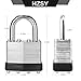 HZSY Padlocks Keyed Alike, Pack of 6, Laminated Steel Keyed Lock (1-9/16