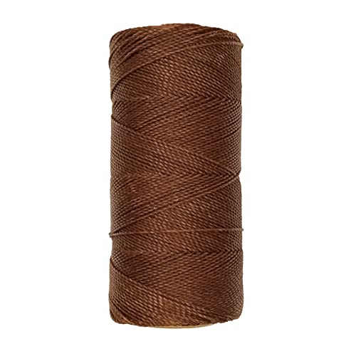 Linhasita Waxed Thread 100 g / 170 m Polyester 1 mm Thick Macrame, 30 Colours Chocolate Brown, 170 metros / 100 gr - Image 3