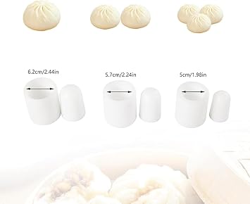 Manual Chinese Bun Making Machine, Baozi Maker, for Cooking Delicious Baozi,Baozi Maker with Dough Press Machine, Closing Machine and Molds