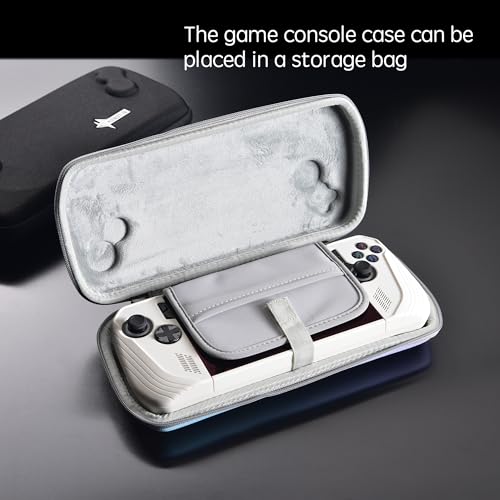 UYIYE Protective Case for Asus ROG Ally X 2024, 360° Hard Shell, Anti-Slip, Anti-Sweat Coating (BPbag+whitecase) - Image 3