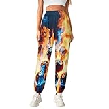 Conception élastique : Taille haute élastique, ajustement libre à la taille, facile à enfiler et à retirer sans pincer.