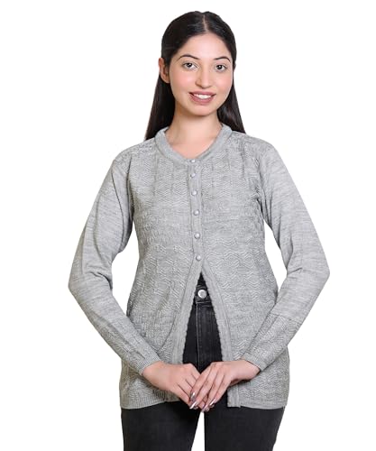 Image of Grand Line Winter wear Acrylic Lady Cardigan /Sweater for Casual and Evening outings