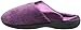Isotoner Women's Microterry PillowStep Satin Cuff Clog Slippers, Ultraviolet, 8.5-9 B(M) US