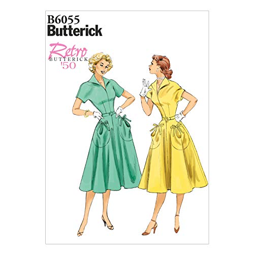 Butterick Patrón de Vestido para Mujer, Lino, Blanco, E5 (14-16-18-20-22)