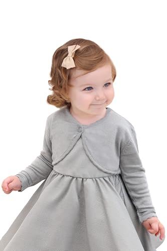 Lilax Langärmeliger Cardigan für Baby-Mädchen, grau, 24 Monate