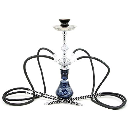 4 Manguera 54 cm Hookah Shisha Narguile agua tubo vidrio fumar venta H-0566