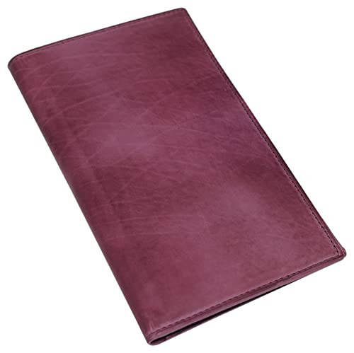 RFID Blocking Bifold Genuine Leather Credit Card ID Holder Long Wallet (59S Burgundy)2
