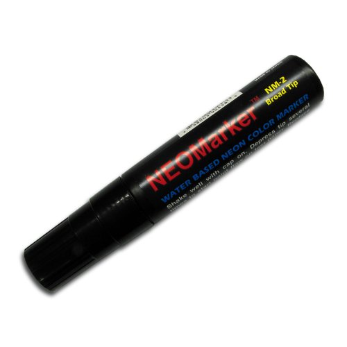 Neomarker Large Waterproof Marker Broad Tip - Black #TOP12