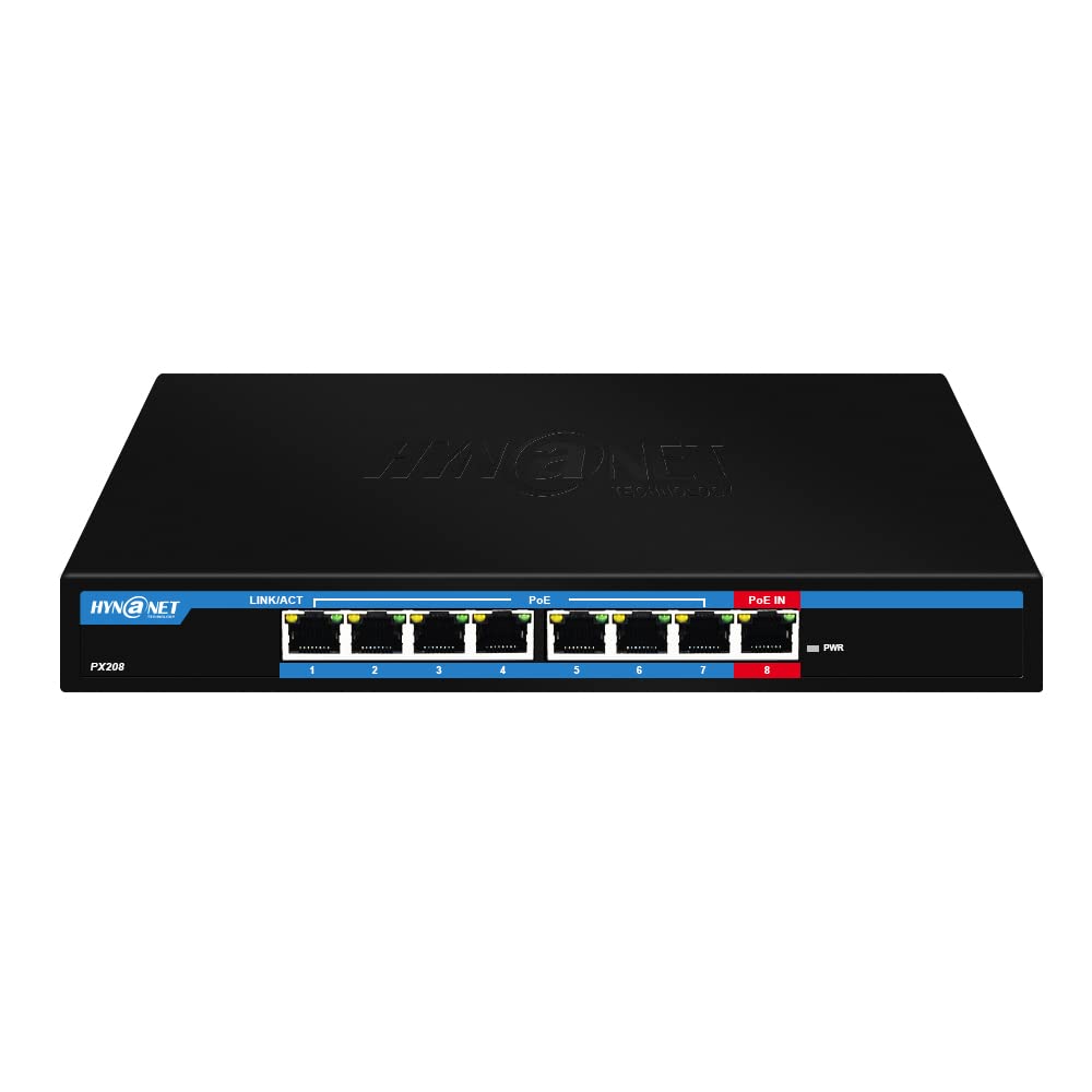 Extender 90W del commutatore di POE del porto di Ethernet di gigabit di PX208 POE 8 in uscita 7port