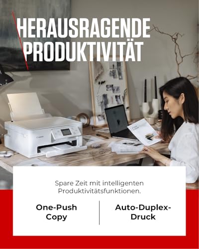 Canon PIXMA TS7650i Serie – All-in-One-Drucker für den Heimgebrauch | Kabellos für einfaches Drucken von deinem Smartphone | Canon Drucker für Zuhause mit PIXMA Print Plan