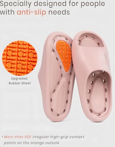 Image of XIXITIAO Shower Shoes Women Men Non Slip,Quick Drying Shower Shoes with Holes,Slippers for Bathroom,College Dorm,Gym,Travel,and Hospital,Soft EVA,Lightweight,Anti Slip,Toe Protection