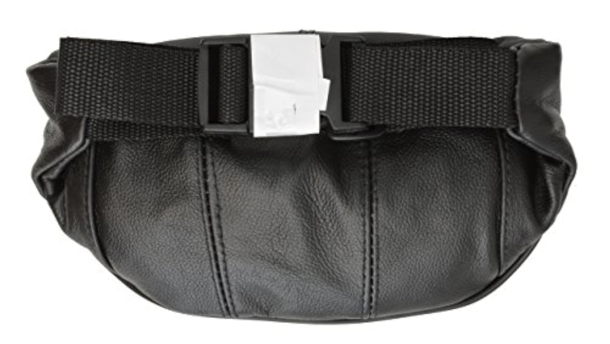 Leather Zipper Change Purse, Black