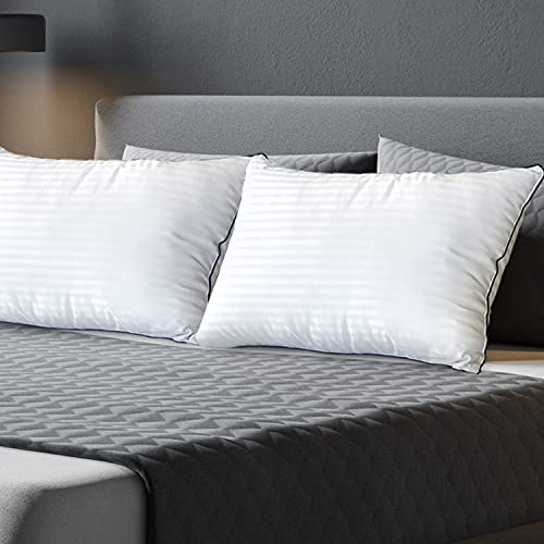 Cpallie Queen Size Sleeping Pillows Set: Premium Hotel Bedding, Pillows with Memory Rebound Function, Pillows for Back, Stomach, or Side Sleepers (2-Pack)