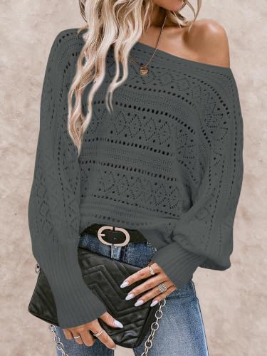 Image of Cakulo Womens Off Shoulder Oversized Pullover Knit Sweater