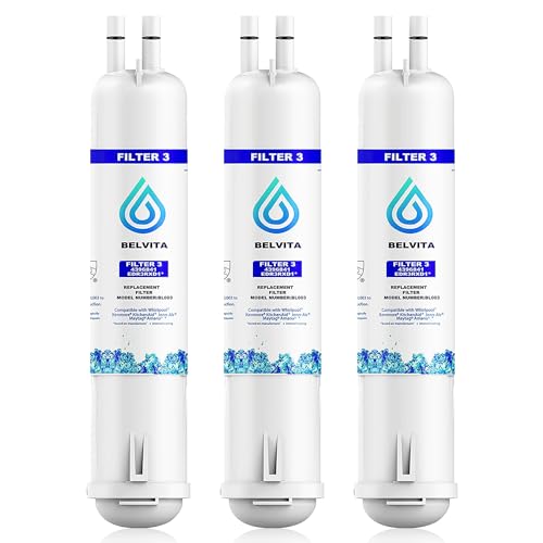 BELVITA Water Filter Compatible with EDR3RXD1, 4396841, 4396710, Filter 3, 46-9083,46-9030, 9030, 9083 Refrigerator Water Filter (3 Pack)