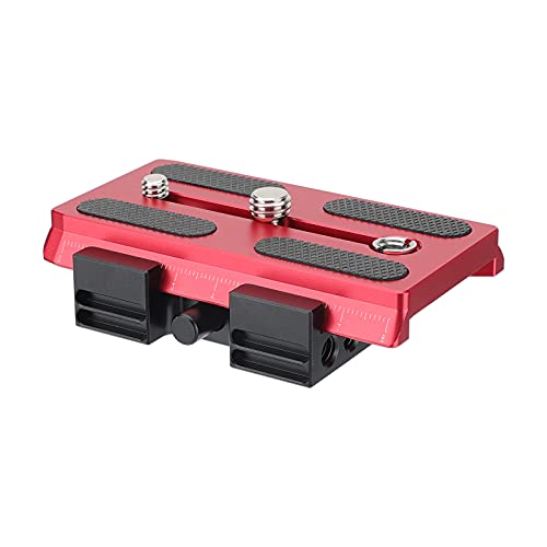 Placa de liberación rápida compatible con trípode 577 y 501 en color rojo vibrante