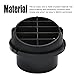 Gift2u Warm Air Vent Outlet 60mm Car Heater Hose Pipe Duct Warm Air Vent Outlet Car Parking Heater Air Conditioner Steering 360 Degrees Rotatable,Pack of 2