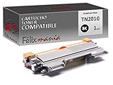  Toner Negro Compatible para Brother TN2010/TN2220 TO107 Felixmania®