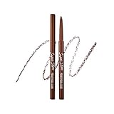 ETUDE HOUSE Super Slim Proof Pencil Liner (#02 Brown) | Long-Lasting and Waterproof Eyeliner with Fine Elaborate Lines for More Precise Eye Makeup